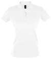 11347 Ladies Perfect SOL'S Ladies Perfect Cotton Piqué Polo Shirt White colour image